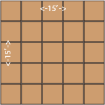 15x15 dance floor